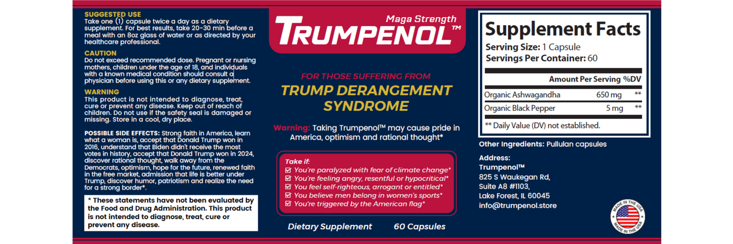 Trumpenol - For Trump Derangement Syndrome